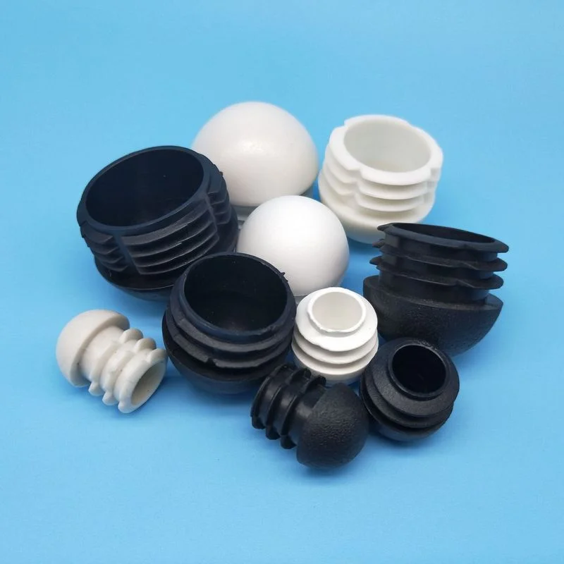 10 шт. Пластик трубка вставляйте штекер круглый Сталь трубы концевые заглушки