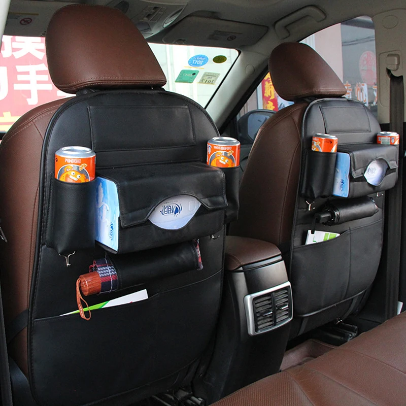 Многофункциональная подвесная сумка для хранения на заднее сиденье автомобиля