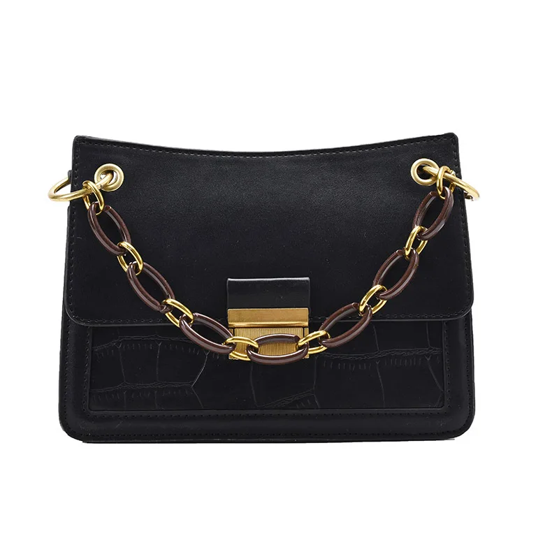 

Western-style Texture Bag 2021 New Fashion Square Bag Portable Shoulder Bag Messenger Bag Underarm Bag