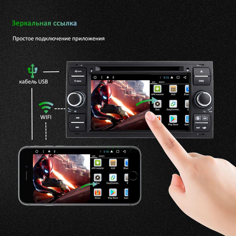 DSP ips 2 din Android 9,0 4G 64G Автомобильный gps для Ford Mondeo S-max Focus C-MAX Galaxy Fiesta transit Fusion подключение kuga dvd-плеер