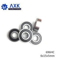 696 hybrid ceramic bearing 6155 mm abec 1 1 pc industry motor spindle 696hc hybrids si3n4 ball bearings 3nc 696rs