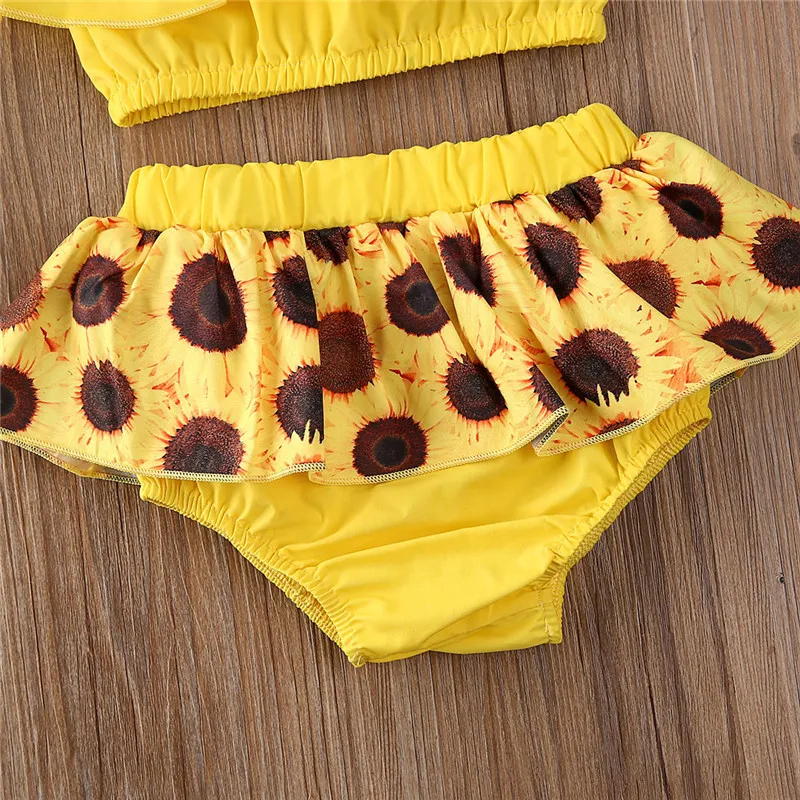 3 шт. однотонный пуловер с открытыми плечами и принтом подсолнухов|Комплекты