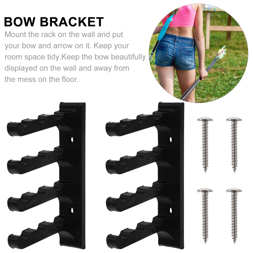 

2Pcs Bow Arrow Wall Hanger Wall Storage Bracket Display Rack with Screws