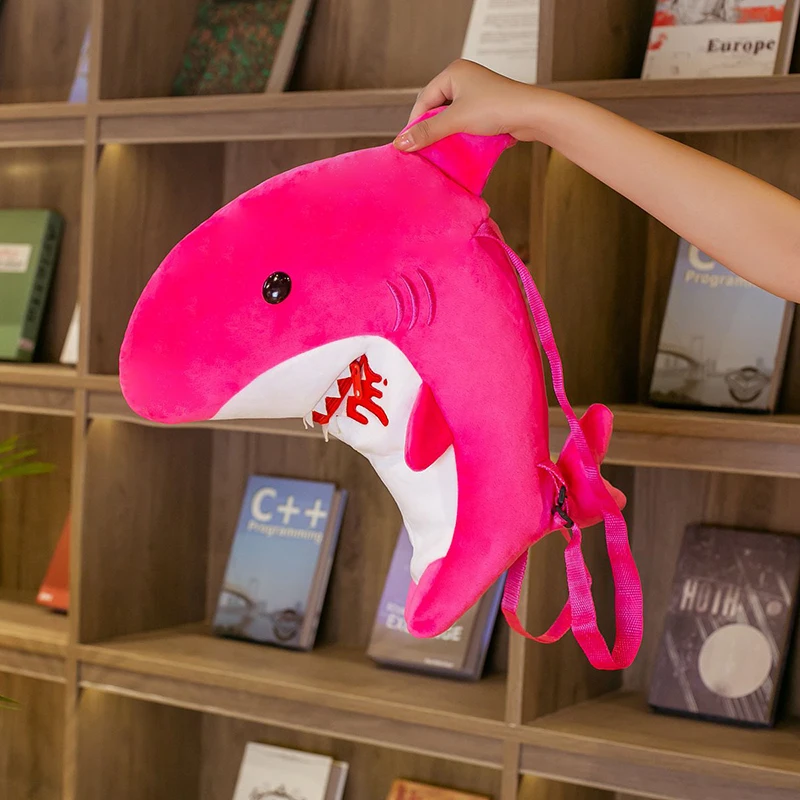 Kawaii Shark Plush Doll Cartoon Marine Life Toy Cute Backpack Baby Storage Money Bag Birthday Gift for Child's | Игрушки и хобби