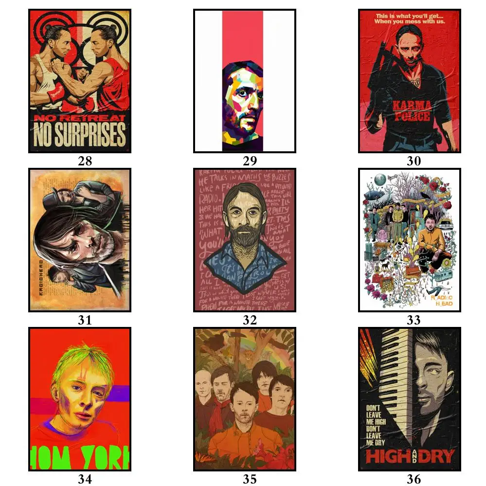 50 Дизайнов белая бумага радио плакат Альтернативная абстрактная живопись Ранняя