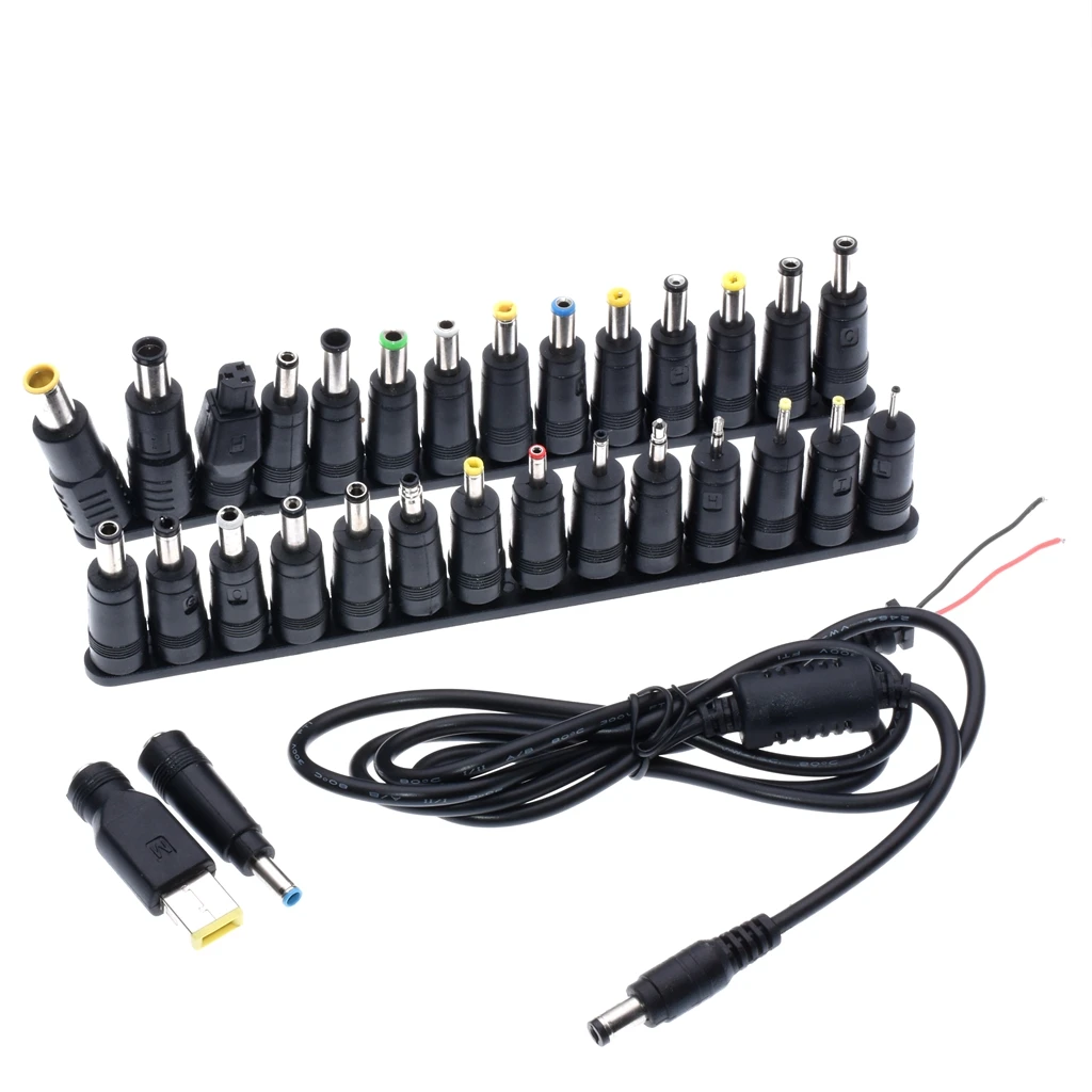 

Universal Laptop DC Power Supply Adapter Connector Plug DC AC Jack Charger Connectors Laptop Power Adapter Conversion Head