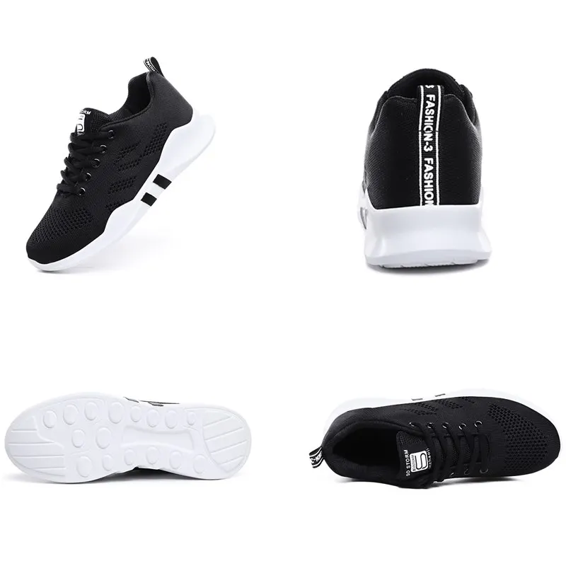 Спортивная обувь для бега Женские Дышащие сетчатые кроссовки на шнуровке низкие