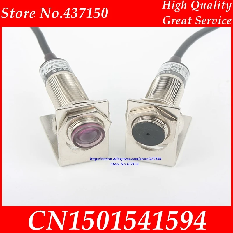 Лазерный переключатель M18 NPN PNP/DC10-30V Видимый красный луч датчик/лазерные