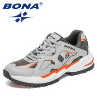 bona 2021 new designers light running shoes men comfortable sport shoes breathable man sneaker walking jogging shoes mansculino