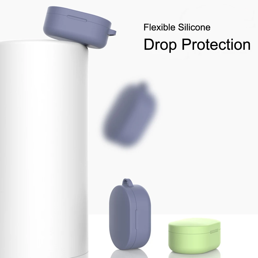 Redmi Airdots защитный силиконовый чехол для Xiaomi Bluetooth наушники зарядная коробка защитный чехол для Xiaomi Airdots