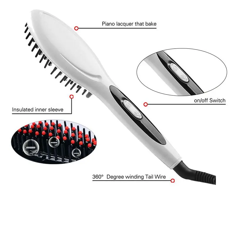 Цифровой электрический выпрямитель для волос расческа распутывания выпрямители