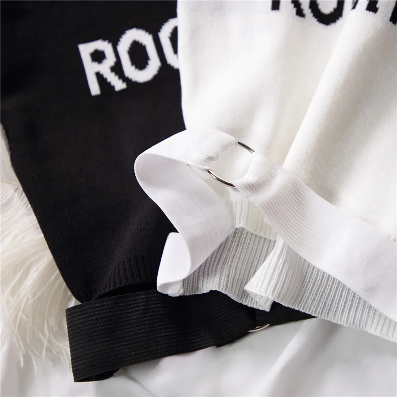 Топ женский летний с ремнем и надписью ROCK MORE 2020 | Женская одежда