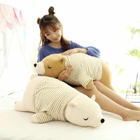 90 cm large size polar bear plush toy cartoon cute soft stuffed plush animal doll pillow for child girlfriend gift wj569
