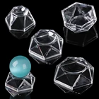 Акриловая кристаллическая подставка для шара, прозрачная подставка из кварцевого стекла, держатель для сферы для футбольного мяча, настольное украшение
