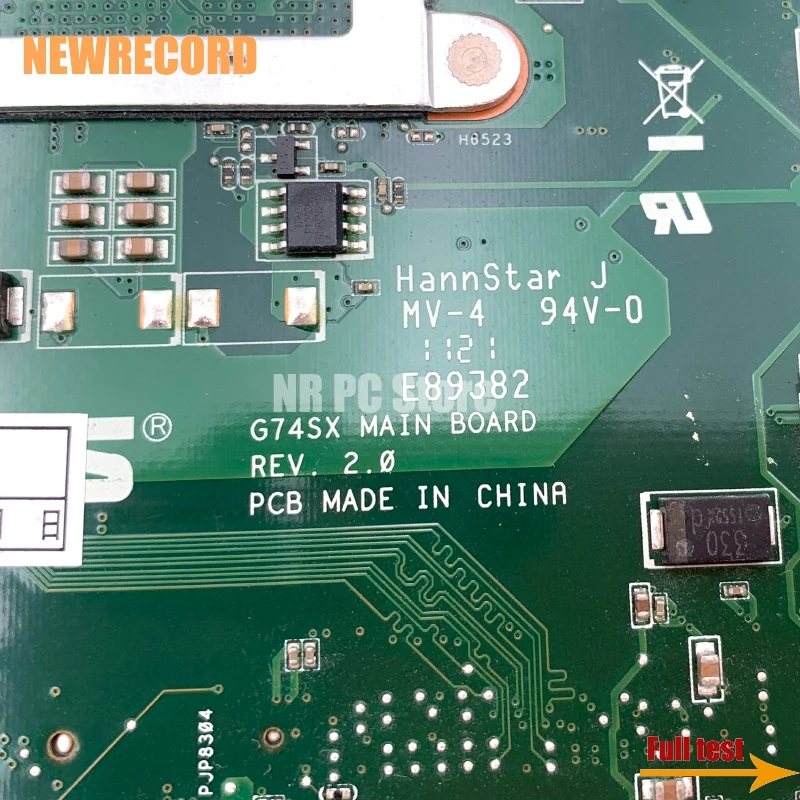 Материнская плата GTX560M GPU 2D HM65 DDR3 для ASUS G74S G74SX 60-N56MB2700 REV2.0 |