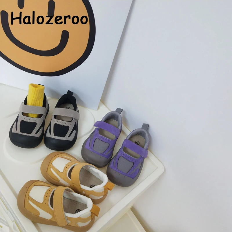 

New Spring Kids Casual Sneakers Baby Girls Yellow Canvas Shoes Children Brand Sport Sneakers Toddler Boys Soft Sneakers Trainers