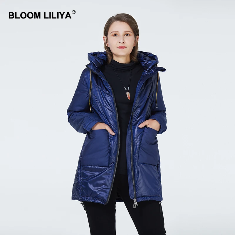 BLOOM LILIYA 2020 Новинка Весна Женская Куртка Стеганое Пальто Полиэстер Женские Куртки