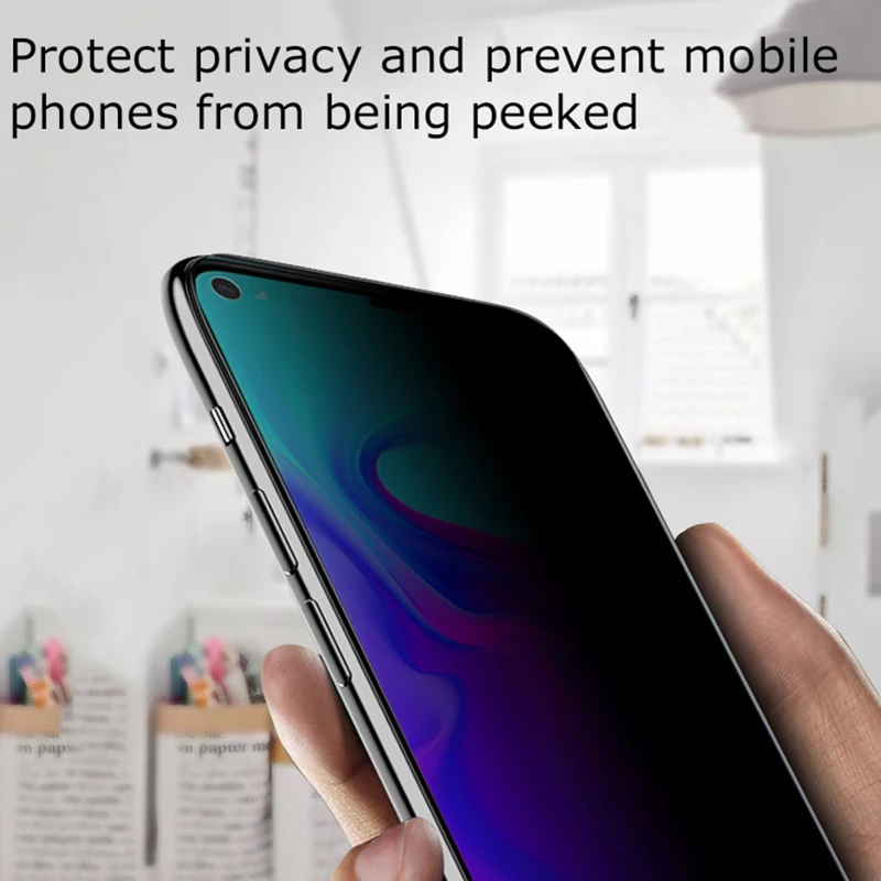 Privacy Tempered Glass for Huawei Y9 Y6 prime Y7 2019 Y5 2018 Anti Peep spy Screen Protector for Huawei Honor 10 Lite 7A Pro 7C