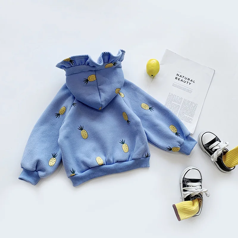 Autumn and Winter Children's Sweater Baby Girl Jacket Kids Girl's Sweatshirts Hooded Tops Children Outfits Clothing