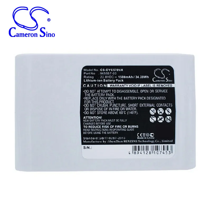 

CameronSino for DYSON DC31 Animal DC34 DC34 Animal DC35 DC35 Multi floor DC56 DC57 202932-02 917083-01 965557-03 Type-B battery