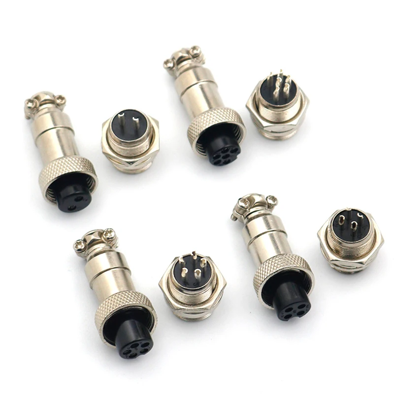GX12-2/3/4/5/6/7/8 Aviation Plug Male And Female Pin Connector Circular Connectors Socket GX16 Diameter 12mm | Электроника
