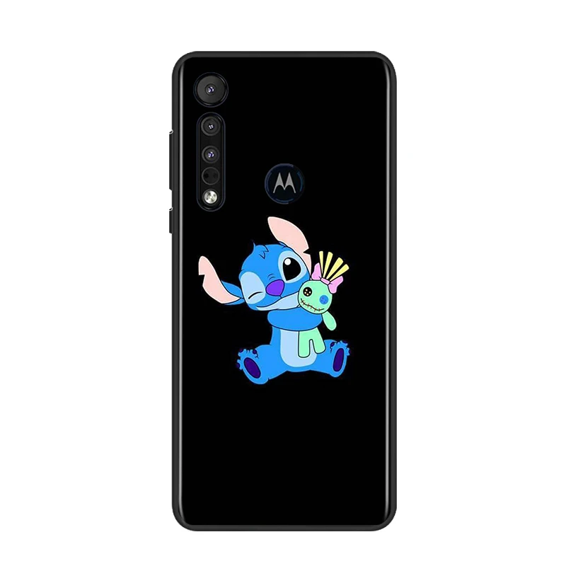 

Disney Lilo & Stitch For Motorola G9 G8 G Edge One E7 E6 Power Lite Marco Hyper Fusion Plus Play Black Phone Case