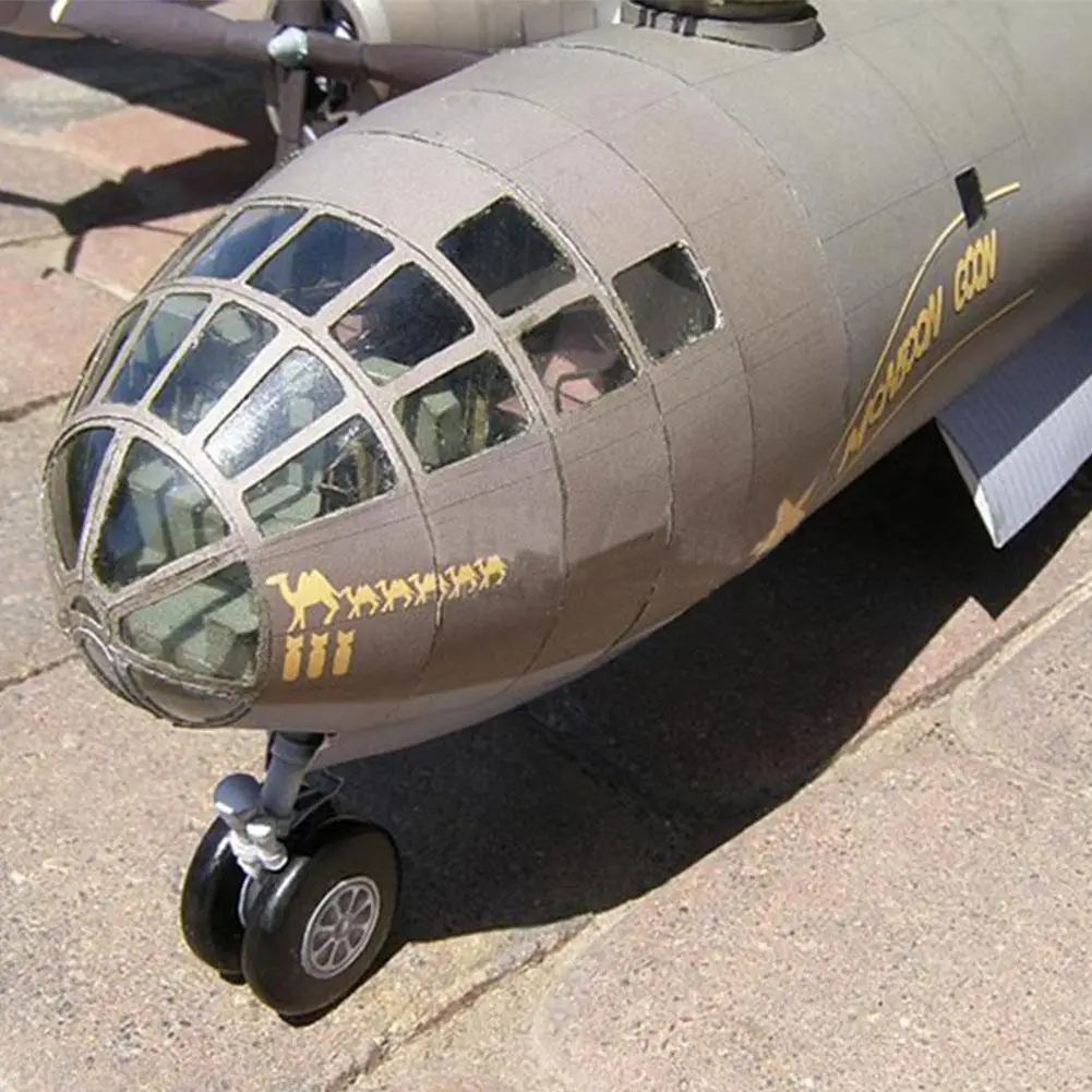 1:47 DIY 3D Бумага Модель Kit электронная игрушка B 29 супер крепость ручной работы