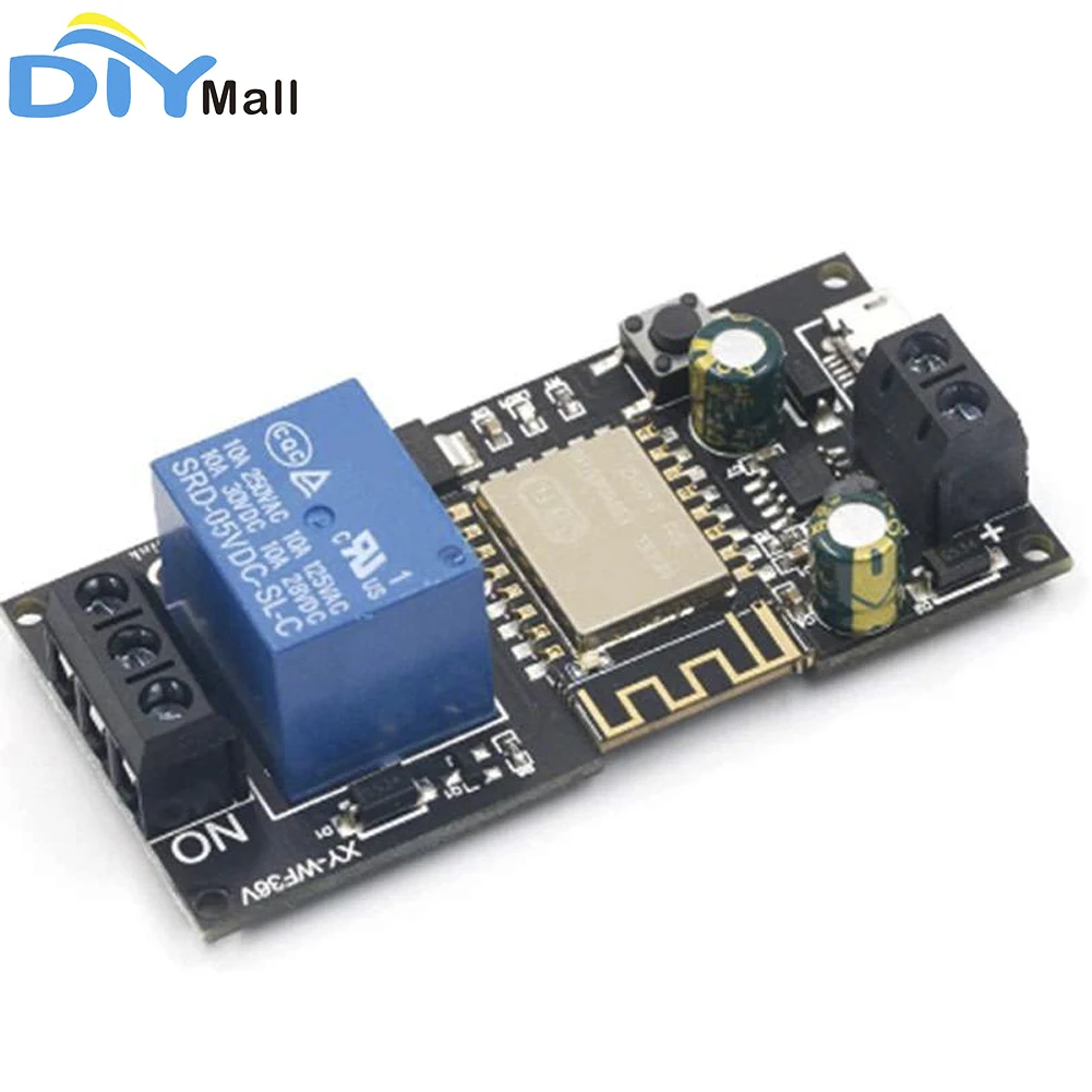 

XY-WF36V Sinilink WIFI Mobile Phone Remote Control Relay Module DC6V~36V Self Locking Timing