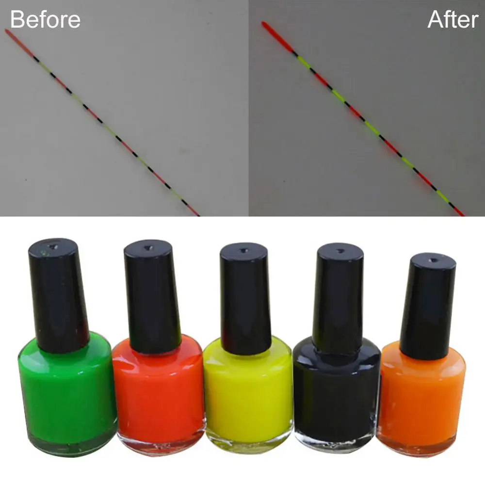 Hot Sale ！New  7ml  fishing floats diy fluorescent paint floats tail paint indicator visible tail repair tool tackle accessories