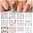 12 Дизайнов 2022 новый год тигровый символ наклейки для ногтей Переводные картинки для ногтей фотообои слайдеры обертывания художественный Декор