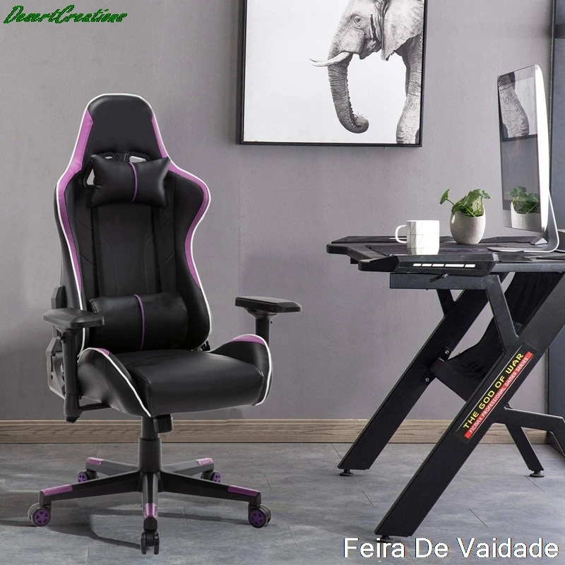 

Мебель для дома с откидывающейся спинкой, удобное сидячее Дизайнерское черное кресло RBG со светодиодный, офисное игровое компьютерное крес...