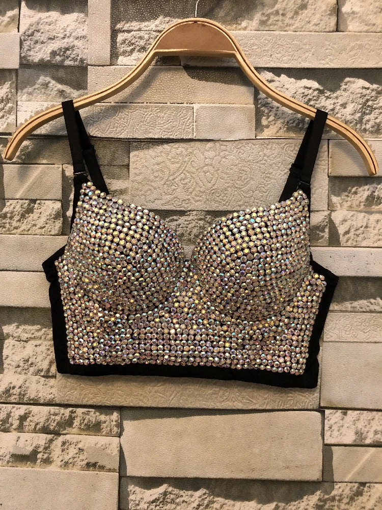 Стразы укороченный топ бюстье ручная работа подгонянный роскошная Свадебная