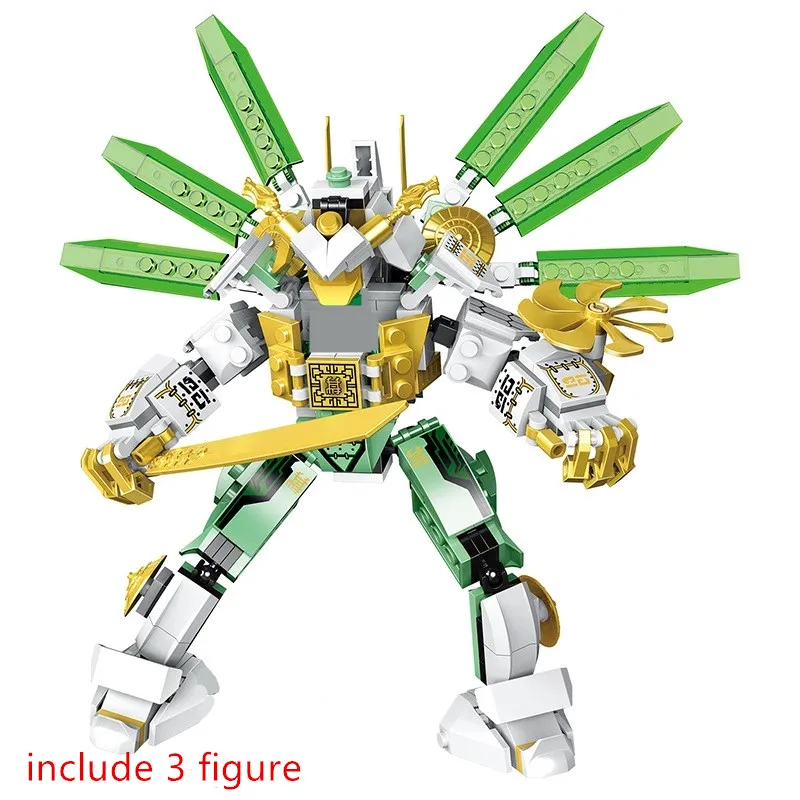 

NEW Series Classic Movie city set bricks Lloyd's Titan Mech Robot Building Blocks Model Kids toys for children