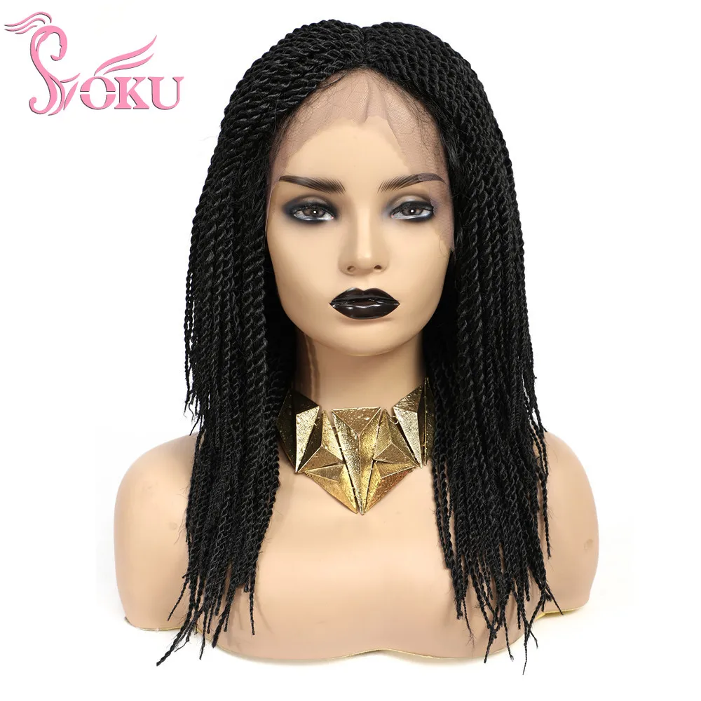 

Парик женский синтетический с сенегальскими переплетениями, 18 дюймов