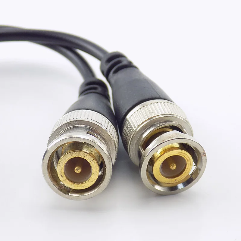 

1pair BNC Video Balun Connector Passive Transceiver 3000FT Distance UTP Balun Male BNC CAT5 Cable for CCTV Camera Accessories