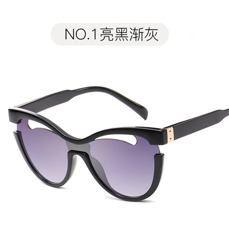 

Summer European and American fashion sunglasses personality glasses connected lens sunglasses fashion hollow-out sunshade glasse