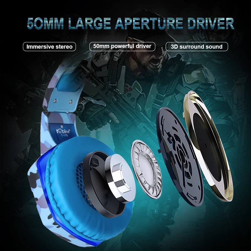 wired led gamer headphone with mic suit for laptop smartphone mobile phone gaming headset for ps4 ps5 switch pc stereo helmet free global shipping