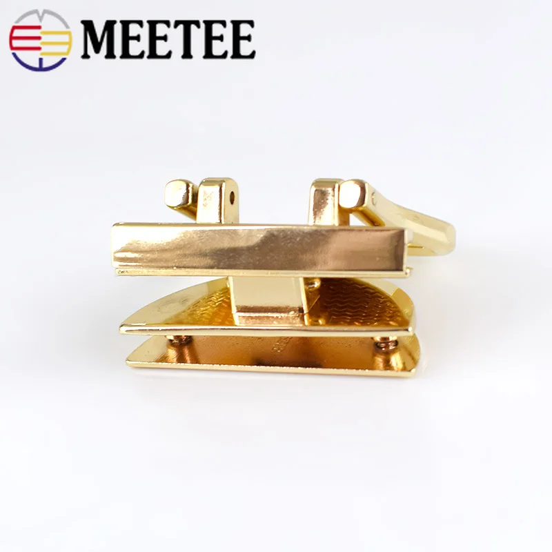 Meetee 2 шт. металлический замок для сумки застежка твист пряжки DIY Сумочка Кошелек