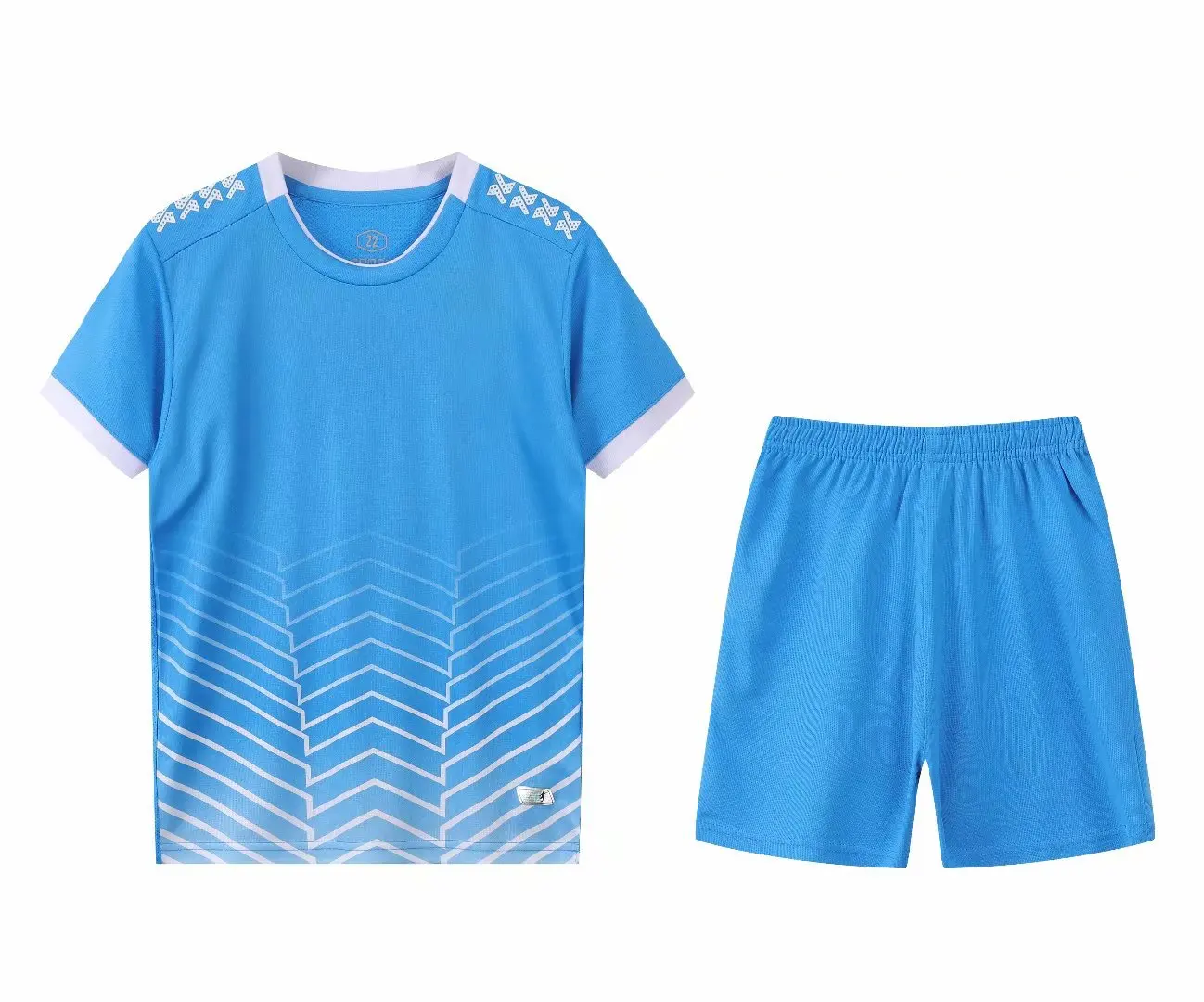 

2021Summer new men's football sportswear children's football training suit men's high quality short sleeve outdoor running suit