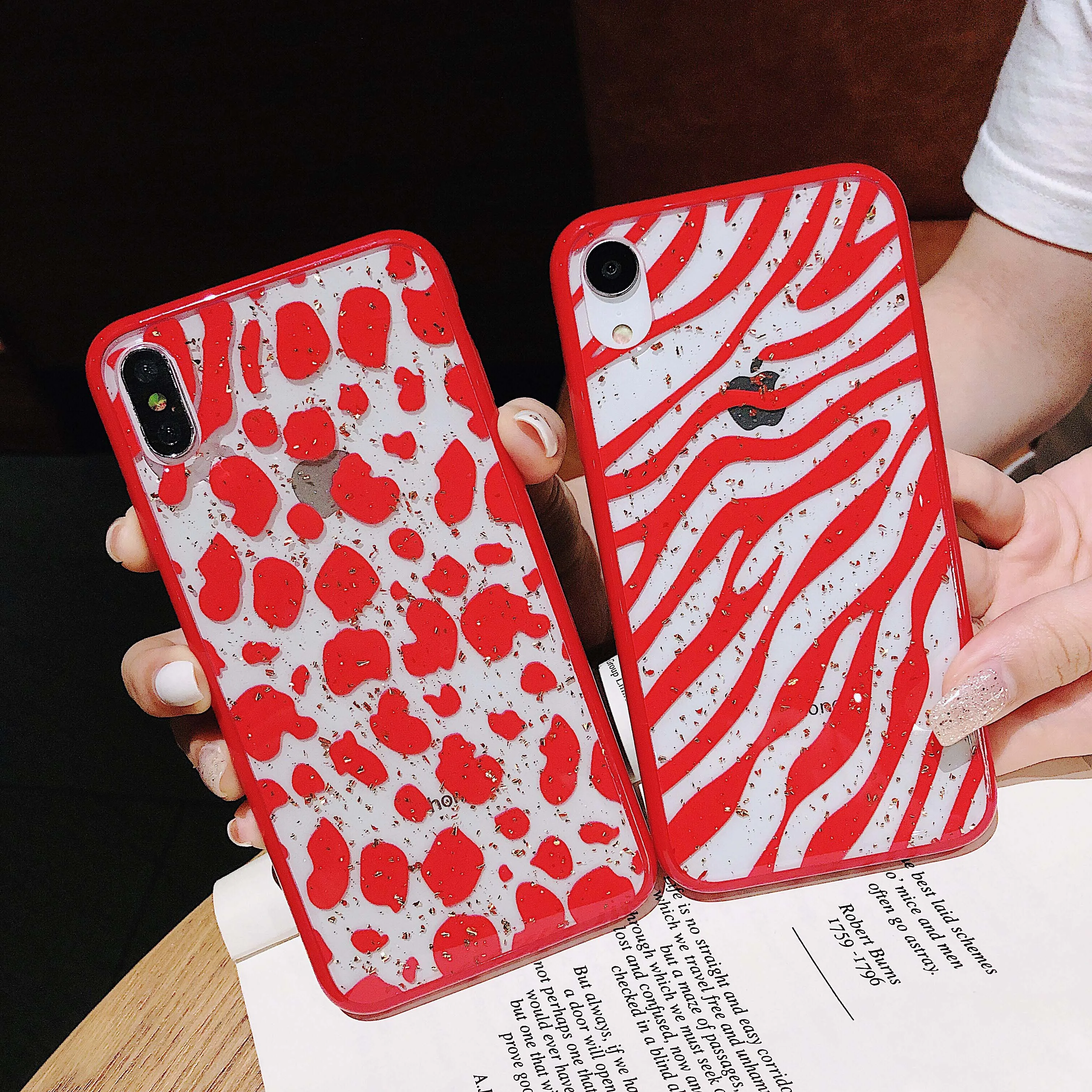 Красная серия чехол для телефона iPhone XS Max 8 Plus X XR 6S 7 кружевной Цветочный узор