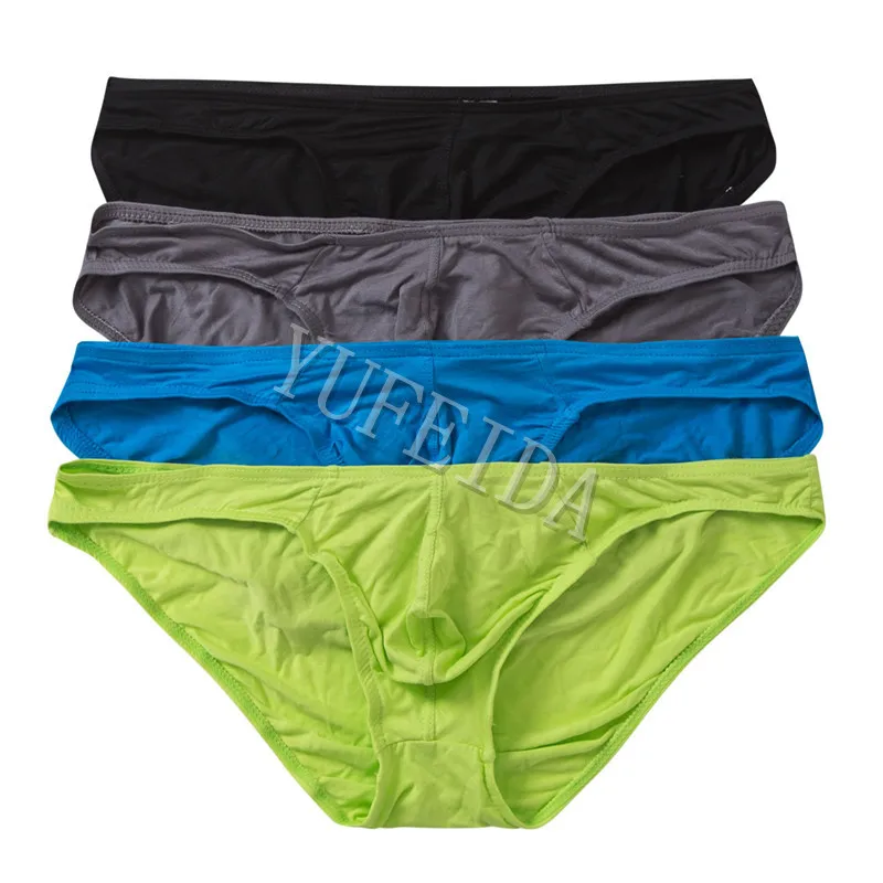 Трусы брифы мужские из модала нижнее белье с мешочком пикантные джоки трусы для