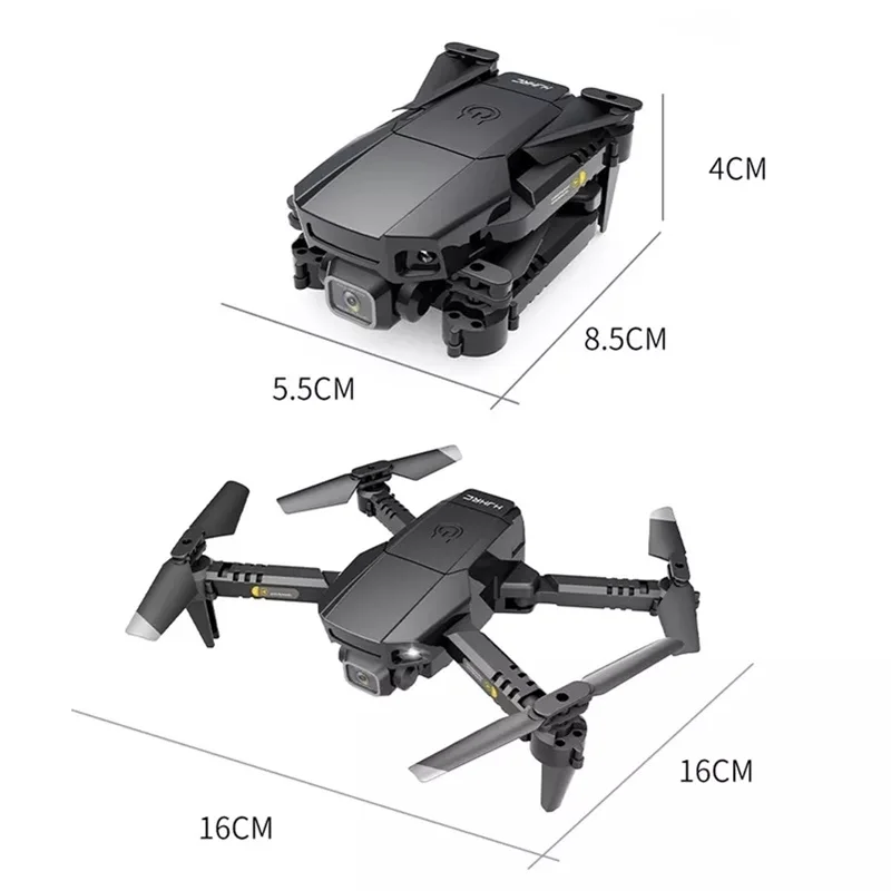 2021 HJ78 мини дрон 4k профессиональный HD двойная камерой с WIFI FPV RC вертолёт