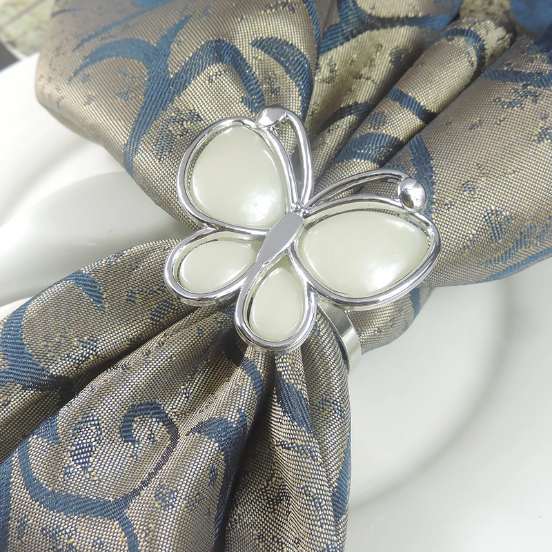 6 штук искусственного украшения кольцо для салфеток пряжка коврик полотенца