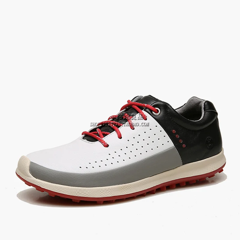 

Spikeless Golf Shoes Men Athletics Training Golf Sneaker Anti Slip Grass Walking Shoes for Golf Lightweight Genuine Leather Boot