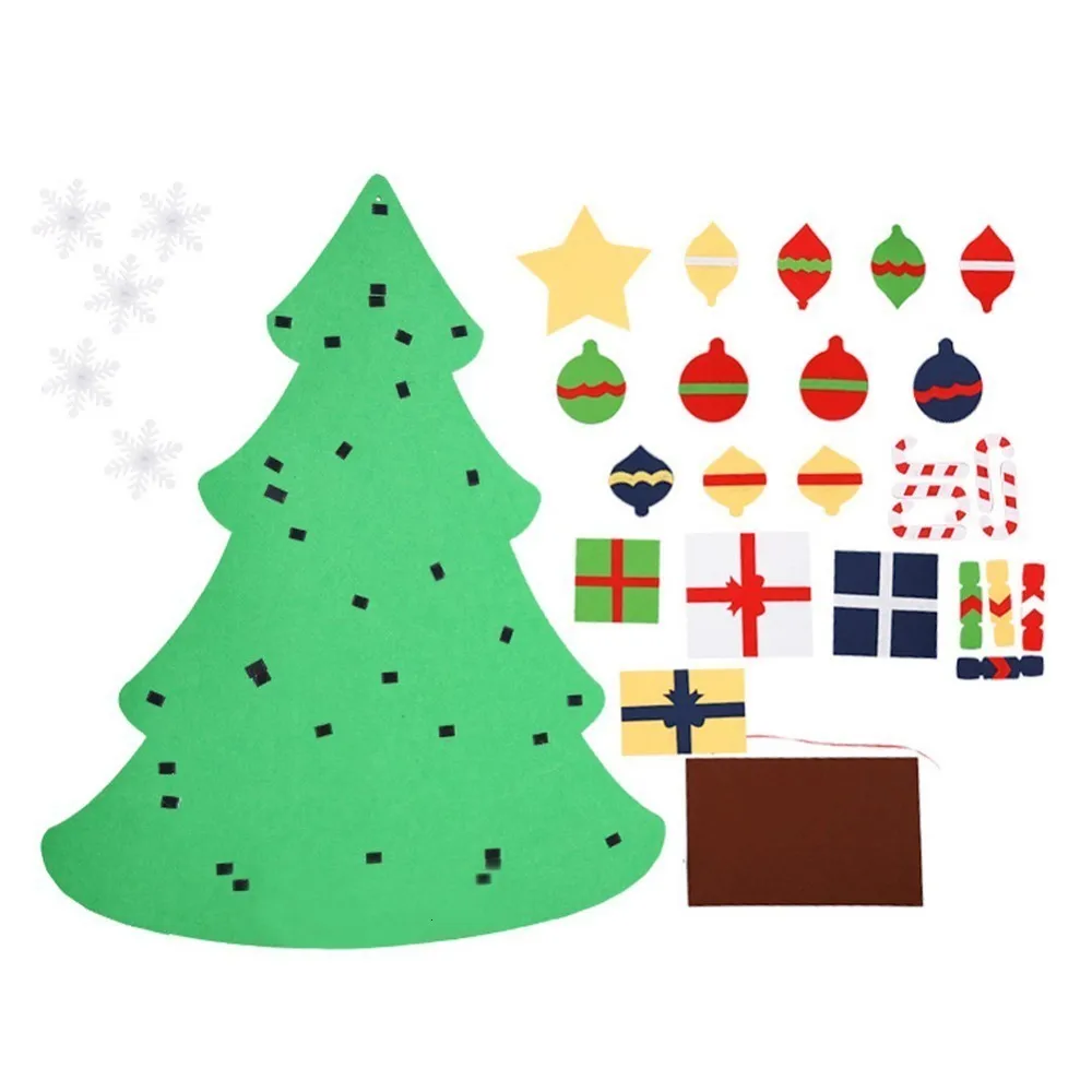 DIY войлочная Рождественская елка новогодние подарки Детские игрушки
