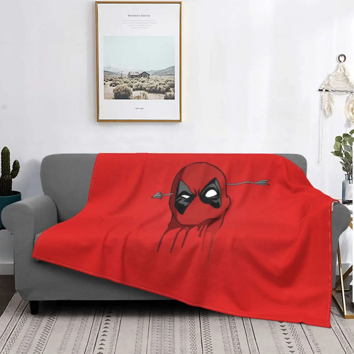 

Death Blanket Skeleton Printed Stitch Super Soft Portable Coral Velvet Throw Blankets For Bedroom Bedspread