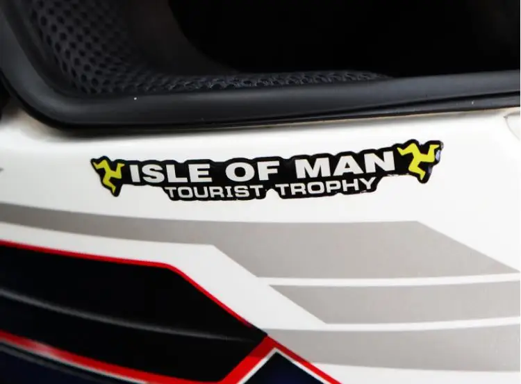 Остров Мэн наклейка ТТ мотоциклетный шлем очки наклейки мото Мэна TT стайлинга