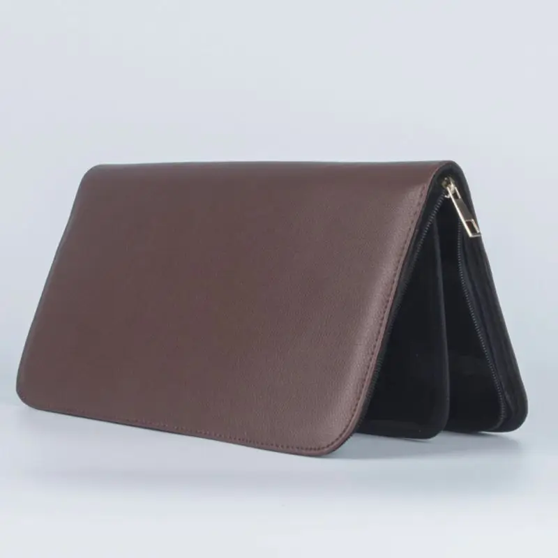 

B9HC Large Capacity Fountain Pencil Case 36 Slots Pens Bag Writing Holder Supplies