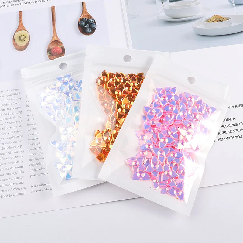 14 мм ветряная мельница с блестками три лепестка цветы блестки пайетки для