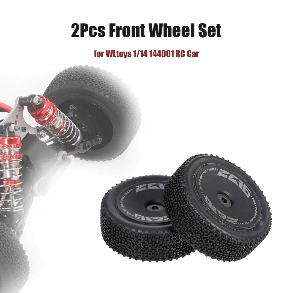 Wltoys 2 шт передние задние колеса для WLtoys 1/14 144001 RC автомобильные шины Шины